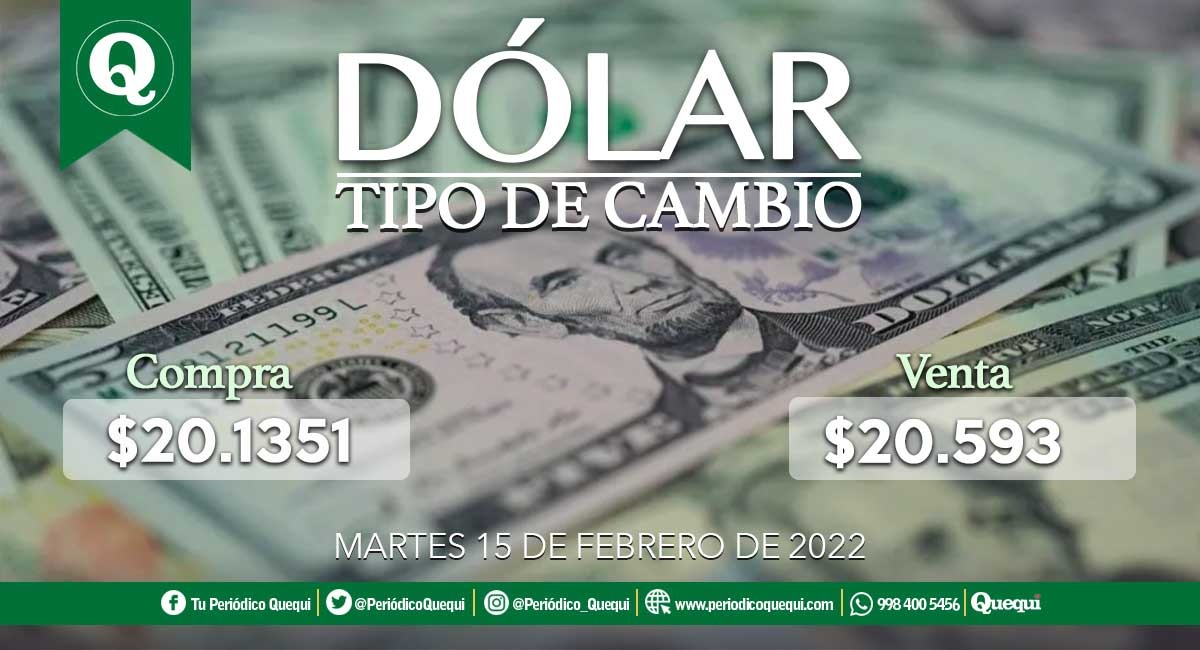 Precio del dólar hoy 15 de febrero de 2022 en México