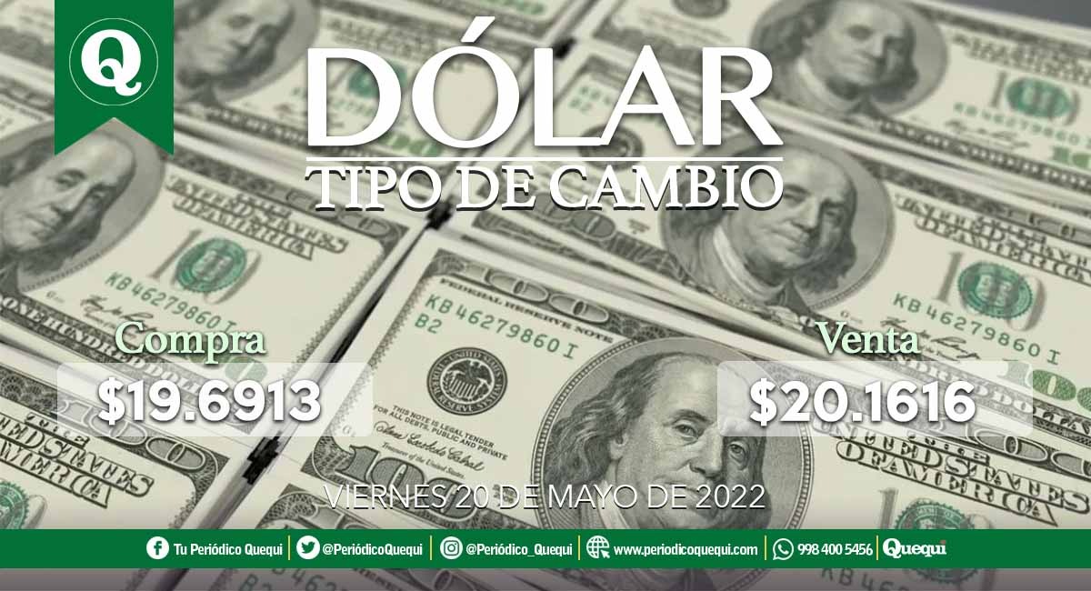 Precio del dólar hoy 20 de mayo en México
