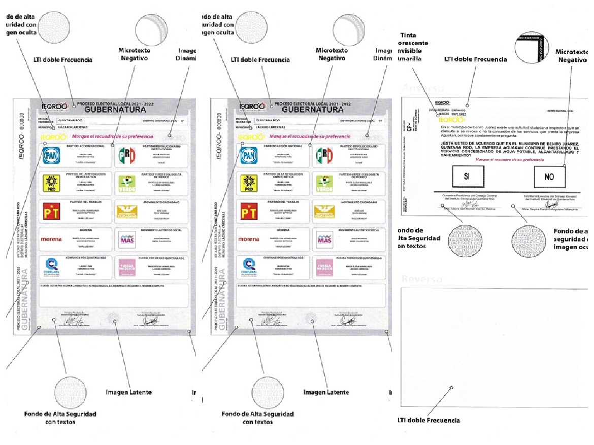 Así Son Las Boletas Electorales En Quintana Roo Medidas De Seguridad Y Detalles