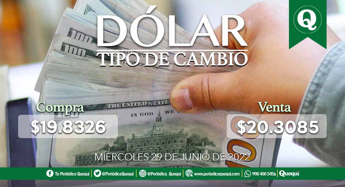 Precio del dólar hoy 29 de junio en México