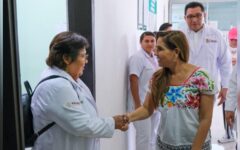 Mara Lezama supervisa nuevos equipos médicos en el Hospital General de Felipe Carrillo Puerto