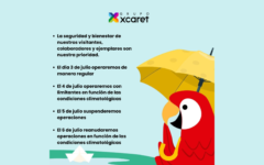 Grupo Xcaret implementa medidas de seguridad ante impacto inminente del Huracán “Beryl”