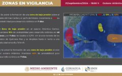 Alerta gobernadora Mara Lezama sobre lluvias a consecuencia de una onda tropical