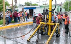 Avanza Chacón en la limpieza y desazolve de pozos de absorción de Cozumel