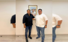 Presenta Chacón proyectos a Rafael Lara titular de SEOP