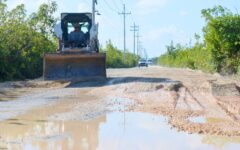 Arrancan los trabajos de rehabilitación del camino de Bahía Petempich