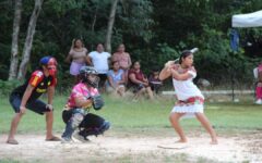 Espectacular encuentro deportivo en la zona maya de Tulum