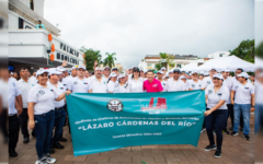 Miles de solidarenses desfilan para conmemorar el 114 aniversario del inicio de la Revolución Mexicana