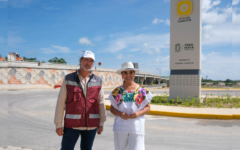 Supervisa Mara Lezama avance del entronque de la estación del Tren Maya con la carretera federal 180-D