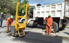 Avanza bacheo con fuerza todos los días en Playa del Carmen y Puerto Aventuras