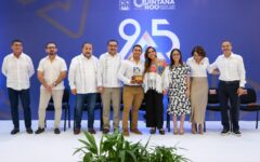 Refrenda Mara Lezama compromiso por devolverle el brillo a Chetumal, en el 95 aniversario de la Canaco Servytur