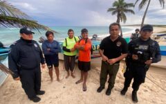 Localizan sanos y salvos a pescadores en Cozumel