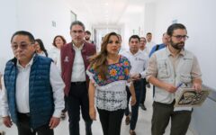 Supervisan Mara Lezama y el titular del IMSS-Bienestar las necesidades del Hospital General de Cancún ‘Jesús Kumate Rodríguez’