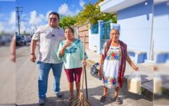 José Luis Chacón entrega obras de rehabilitación de espacios públicos en el fraccionamiento Flores Magón 2