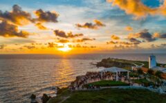 Isla Mujeres recibe el primer amanecer de 2025 con un espectáculo natural deslumbrante