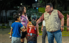 Gobierno de Cozumel rehabilita cancha de básquetbol infantil en Flores Magón I