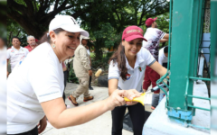 Garantiza Ana Paty Peralta mantenimiento de espacios deportivos y parques para los cancunenses