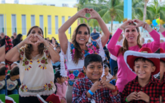 Mara Lezama celebra el Día de Reyes con niñas y niños en Isla Mujeres