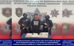 Detienen a Luis Ángel «N» con droga, arma hechiza y machete