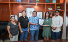 Chacón recibe reconocimiento de la Coparmex Cozumel por los primeros 100 días de gobierno