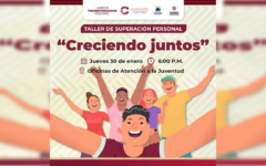 Convocan a jóvenes a participar en el taller de superación personal “Creciendo Juntos”