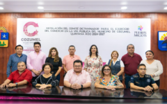 Chacón instala Comité para regular el comercio en la vía pública de Cozumel 2024-2027