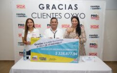 Pro Redondeo Clientes Oxxo entrega importante donativo al Hogar de los Ancianos para beneficiar a 200 adultos mayores