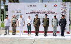 Atestigua Ana Paty Peralta protesta del nuevo comandante de la Guarnición Militar de Cancún