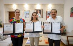 Ana Paty Peralta firma convenio para implementar “Plataforma Ciudadana de Denuncias”