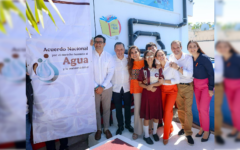 Atestigua Ana Paty Peralta inauguración del programa “Escuelas con Agua” en Cancún