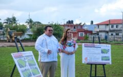 Tras años de abandono, Mara Lezama inicia rehabilitación de cancha de fútbol de San Gervasio, para dar nuevo espacio a deportistas y familias