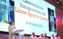 Atestigua Ana Paty Peralta inauguración del Lions Sports Center de la Universidad Anáhuac Cancún