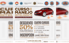 Anuncian Curso de Manejo Inteligente 2025 en Cancún