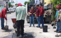 Mantiene Ana Paty Peralta programa de bacheo en Cancún