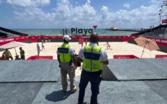 Gobierno de Playa del Carmen implementa operativo de seguridad por el Mundial de Voleibol de Playa