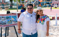 Vecinos eligen y gobierno cumple: inauguran Mara y Chacón el parque Carlos Canseco en Cozumel