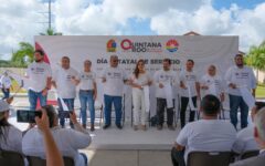 Para fortalecer la construcción de paz, Mara Lezama encabeza Primer Día Estatal de Servicio con participación de comunidad religiosa