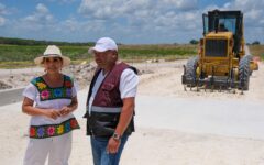Mara Lezama resuelve deslaves en la carretera Morocoy-San Pedro Peralta con 6 nuevas bocas de tormenta