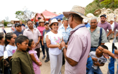 Entrega Mara Lezama camino sacacosechas de Cacao, totalmente rehabilitado, para beneficio de productores y habitantes