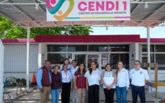 Mara y Vero Lezama entregan domos y rehabilitaciones en CENDI 1 y 2 para brindar espacios seguros a la niñez chetumaleña