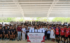 Fortalece Mara Lezama infraestructura educativa y deportiva en el CECyTE Playa del Carmen II