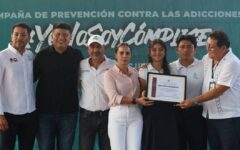Autoridades de BJ llevan campaña de prevención contra las adicciones a las escuelas