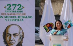Exalta Blanca Merari la figura de Miguel Hidalgo en el 272 Aniversario de su natalicio