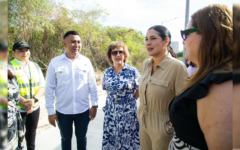 Del abandono a la esperanza, Estefanía Mercado inaugura paradero que transforma la vida estudiantil en Playa del Carmen
