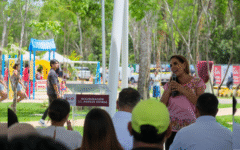 Nuevo parque Xiimbal, en Cancún, ejemplo de lo que en conjunto se hace por el bienestar de la gente: Mara Lezama