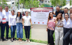 Ana Paty Peralta y Mara Lezama cumplen con nuevo Parque Xiimbal en Privadas Sacbé
