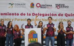 Mara Lezama abandera a la delegación de 727 atletas que participará en la Olimpiada y Paraolimpiada Nacional Conade 2025