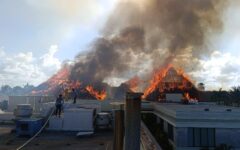 Protección Civil y Bomberos de Tulum controlan incendio de Bahía Príncipe
