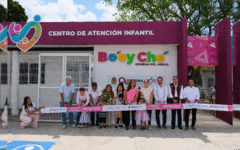 Mara y Vero Lezama inauguran el CAI Bo’oy Ché para la educación de hijas e hijos de trabajadores del sector turístico