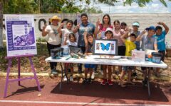 Destacada muralista recibe importante apoyo para promover su talento